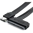 NFHK 50cm Dual Power 12V and 5V eSATAp Power ESATA USB 2.0 Combo to 22Pin SATA Cable for 2.5" 3.5" Hard Disk Drive