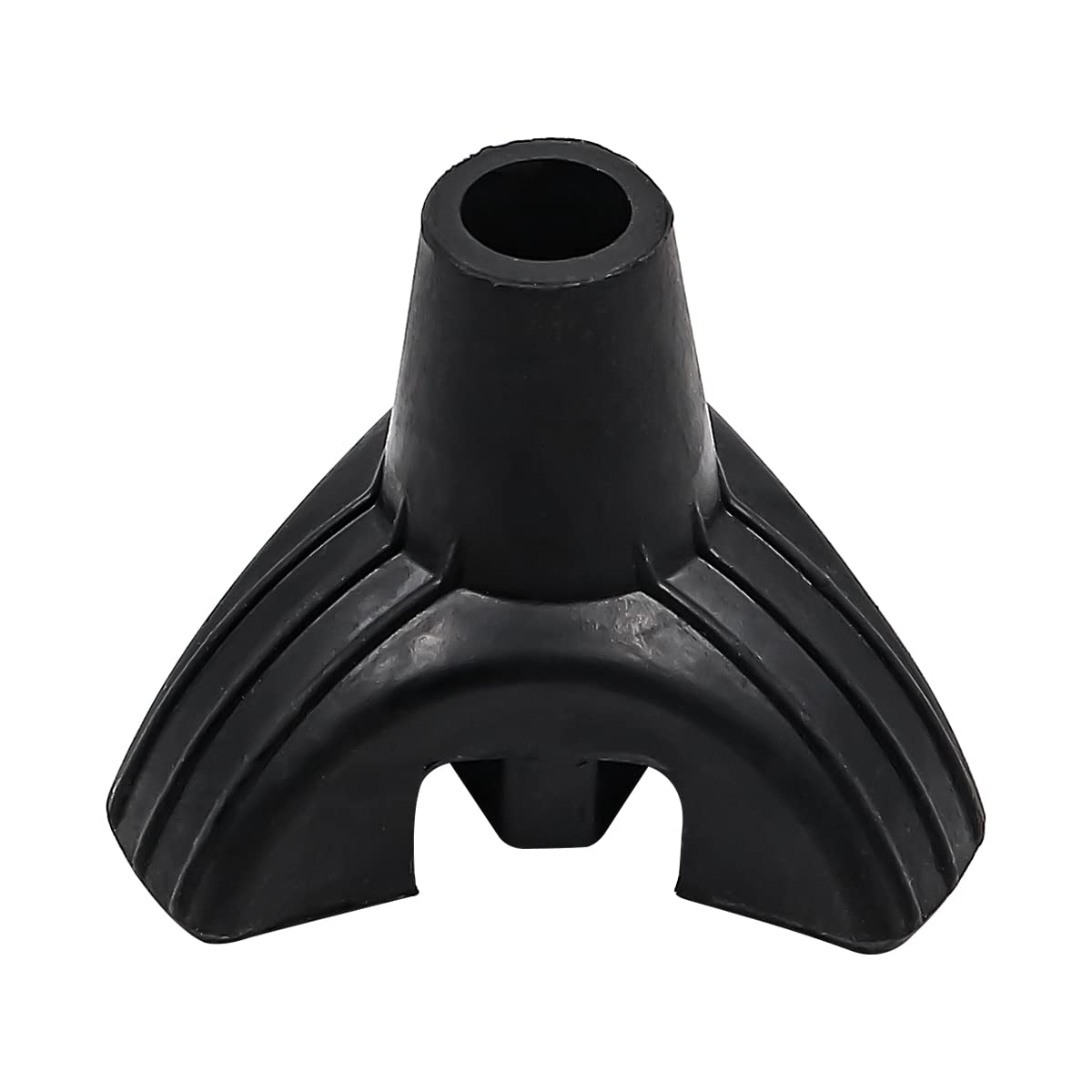Namvo 3 Piece Tripod Cane Tip Self Standing Replacement Rubber Walking Stick for 19 mm Diameter Standard Walking Cane Standing Stick Accessory (Black)