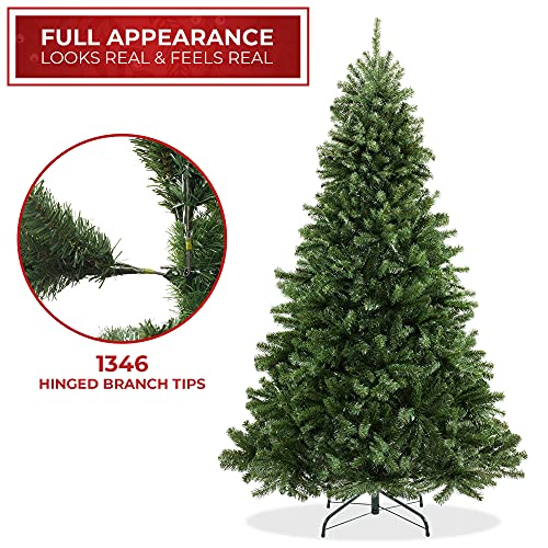 Casafield 7.5FT Realistic Green Spruce Artificial Holiday Christmas