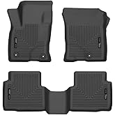 Husky Liners Weatherbeater Floor Mats | Fits 2020-2023 Ford Escape | Front & 2nd Row, 3-pc Black - 95721