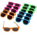Dazzling Toys Neon Colored Party Sunglasses-12 (D231)