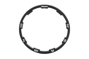 VANICE Bicycle Grooved Hub Washer Flywheel Cassette Spacer Freehub Gasket for MTB Road Bike 7/8/9/10/11S, Various Size Options of 1/1.5/2/1.85/2.18/2.35mm