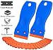 Plastic Razor Blade Scraper, 2 Pack Scraper Tool with 100 Pack Plastic Razor Blades Decal Sticker Remover Scraper Tool for Auto Window Tint Vinyl Tool Application, Easily Remove (Blue)