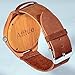 Wooden Watches Bamboo Wood Soft Leather Strap Unisex