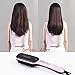 Hair Straightener Brush Ceramic Heating LCD Digital Hair Straightening Brush Adjustable Temperature