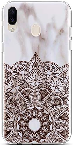 Jinghuash Compatible with Samsung Galaxy M20 Cases Marble Design Slim-Fit Anti-Scratch Shock Proof TPU Soft Rubber Silicone Cover Case for Samsung Galaxy M20,Datura Stone