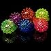 Fun Central 24-Pack - Assorted Color LED Light Up Jelly Bumpy Rings - Fun and Colorful Bulk Pack Party Favors