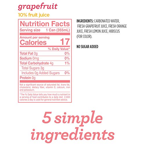 3 Spindrift+Sparkling+Grapefruit+Flavored+Squeezed