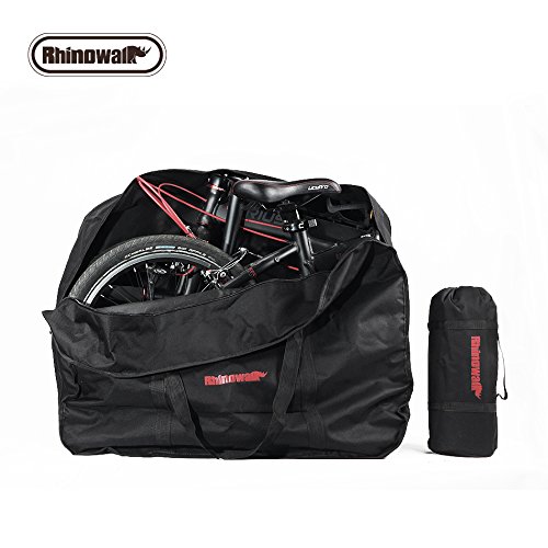 Rhinowalk 20 Inch Folding Bike Bag,(Waterproof Bicycle Travel Case Outdoors Bike Transport Bag for Cars Train Air Travel)