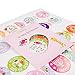 Massive Pack of 32 Ronica Baby Girl Stickers: 12 Baby Monthly Stickers + 20 Popular Milestones Baby Stickers - Record Your Baby's Growth, Holidays and Special Firsts - Unique Baby Gifts