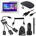 EEEKit 7 Items Kit for Toshiba Encore 2 WT10 A32 10.0 Inch Tablet, Micro USB Host OTG Hub Adapter,2.4G Wireless Mouse,HDMI Cable,USB Car Charger