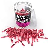 200 PC Red Heat Shrink Butt Crimp Connectors: 22 20 18 16 Gauge Bulk Waterproof Electrical Terminals - Insulated AWG Automotive, Marine, Audio, and Industrial Grade. Hot Melt Adhesive Butt Splice