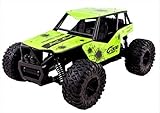 King Cheetah Turbo Diecast Body Remote Control RC Buggy Car Truck 2.4 GHz System Large 1:16 Scale Size RTR w/ Working Suspension, High Speed, Radio Control Off-Road Hobby Truggy Rechargeable (Green)