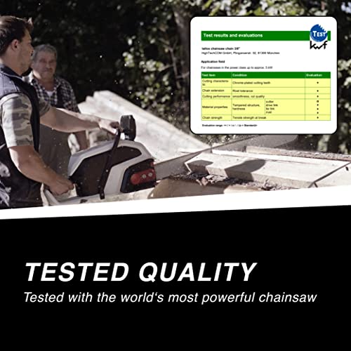 3 Pack tallox 14 inch chainsaw chains 3/8 LP .043 Inch 52 drive links fits EGO 14Inch Chain Saw