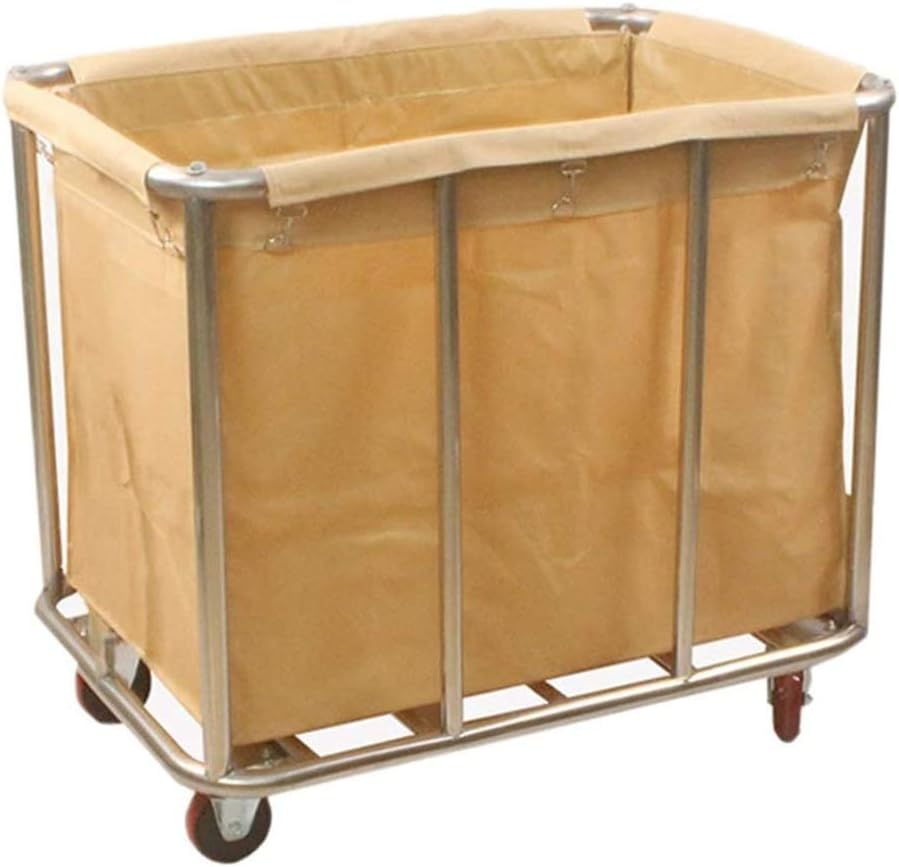 QLT Laundry cart Medical Laundry Trolley ，Heavy Duty Hotel Rolling Laundry Sorter