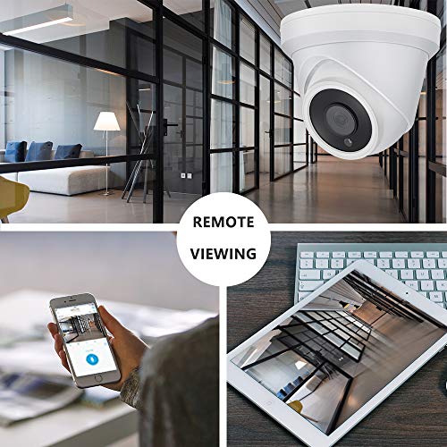 UltraHD 4K (8MP) Security POE IP Camera Dome VK-IMD28-A,2.8mm Fixed Lens,Resolution 3840x2160, 82ft Night Vision, Built in Audio Input,Compatible with Hikvision,Support Onvif,H.265,Weatherproof IP66 - Thumbnail 6