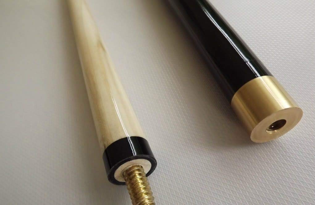 IQGAMESROOM full size 2 Piece Pool / Snooker Cue ,11mm screw on tip with soft Carrying Case