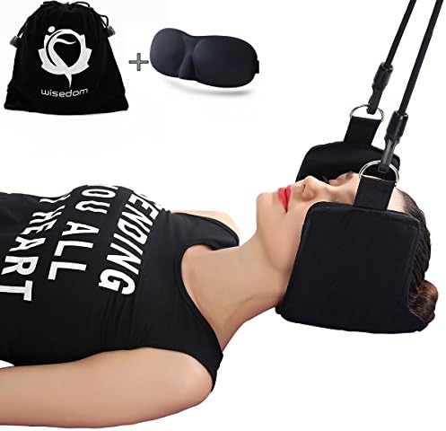 Wisedom Hammock for Neck Pain Relief-Portable Head Hammock Cervical Traction Device.Suitable for Office workers, Students, Athletes, Drivers, Body Workers