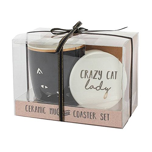 Crazy Cat Lady Mug and Coaster Set