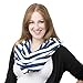 Luxury Cotton Nursing Breastfeeding Cover Scarf - Car Seat Canopy, Stroller And Shopping Cart Cover - Soft, Comfy And Stretchy For Boys And Girls - Every Mom's New Best Friend