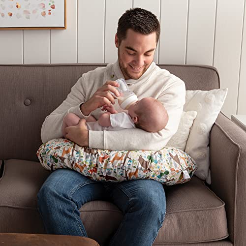 Boppy Nursing Pillow Coverâ€”Original Earth Tone Woodland Cotton