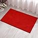 ADASMILE A & S Christmas Bath Rug Super Soft Absorbent Non Slip Microfiber Chenille Carpet Bathroom Mats Shower Rugs for Tub Shower Textured Surface,Floor,Shower Stall,Red,17