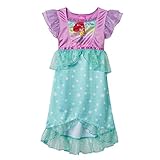 The Little Mermaid Ariel Girls Nightgown Pajamas (Toddler/Little Kid/Big Kid)