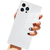 LSL Case for iPhone 14 Pro Max White Soft TPU Bumper Anti-Drop Anti-Scratch Shock Absorption Protective Wireless Slim Cover Compatible with iPhone 14 Pro Max 6.7 Inch for Women Girls Men