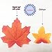 SIZUAN Package of Approximately 120 Assorted Rich Artificial Flower Fall Colored Silk Maple Leaves for Weddings, Events and Decorating