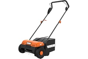 WORX WG850 12 Amp 14 Inch Corded Electric Dethatcher, Black