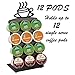 TEXASDELUXE K Cup Holder by Texas Deluxe Gift Style Single Serve Coffee Pod Storage Drawer for K-Cup Pods K-Cup Display Steel Rack 12 Coffee Pods Holder with Anti-Skid Rubbers - Black