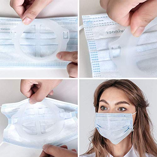 3D Mask Bracket (10Pcs) Face Mask Bracket Inner Support Frame Designed More Space - Plastic Bracket for Comfortable… - Image 5
