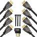 HDMI Cable 6ft HDMI 2.0 Cable with 24K Glod-Plated- High Speed HDMI Cable Supports 4K, 3D, 2160P, 1080P, Ethernet, Apple TV, HDMI Cord Works w/PS3, PS4, Xbox, PC,Projector-4 Pack primary