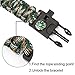 Epartswide Multifunctional Outdoor Survival Paracord Bracelet with Flint Fire Starter,Compass,Emergency Whistle&Knife/Scraper Pack of 7