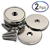 CMS Magnetics 112 LB Neodymium Cup Magnets w/Countersunk Hole & Matching Strikers and Screws Dia 1.57