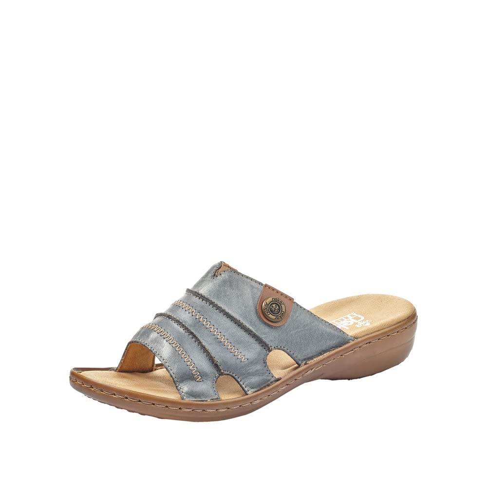 Rieker 60876-12, Women's Mules, Blue (Denim), 3.5 UK (36 EU)
