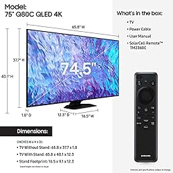 SAMSUNG 75-Inch Class QLED 4K Q80C Series Quantum
