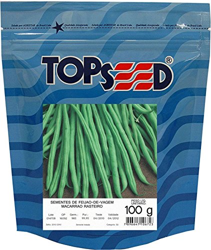 Semente Hortaliças Feijão Vagem Macarrão Rasteiro 100 g