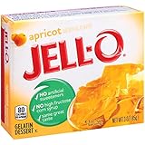 Jell-O Gelatin Dessert, Apricot, 3-Ounce Boxes (Pack of 6)