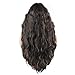 eNilecor Black mix Golden Blonde 2 Tones Color Highlights Women Wigs with Bangs Long Fluffy 27.5
