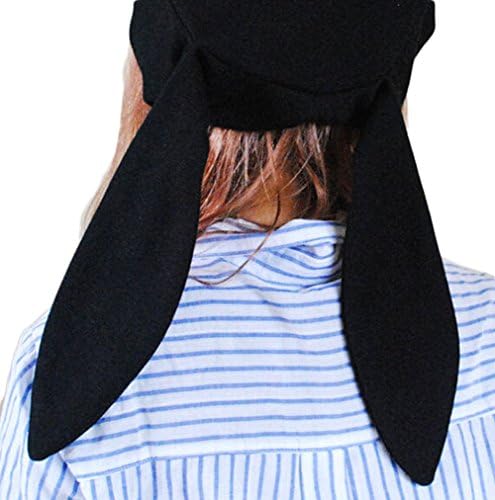 Icemaris Womens Hats Casual Fashion Accessories Cute Rabbit Ears Berets Black Hats