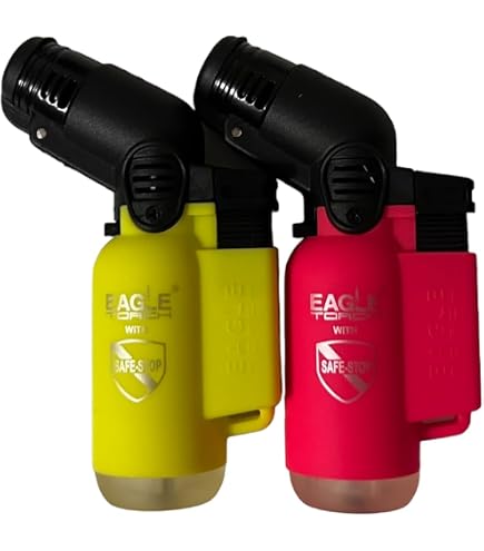 Eagle Torch Jet Flame Refillable Lighter - Neon Colors - Lot Of 20