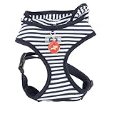 Puppia Authentic Beach Party Harness, Medium, Navy