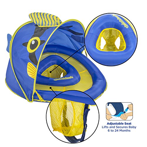 image for SwimSchool Angel-The-Fish Fabric Baby Boat, Splash and Play, Adjustabl