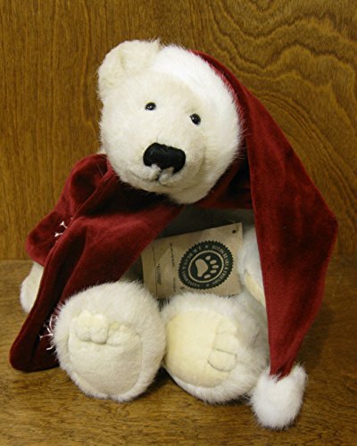 Boyds Bear Klondike Polar Bear Santa Hat Scarf by Boyds Plush