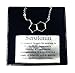 Anatomology Pewter Serotonin Molecule Cast Necklace, Serotonin Necklace Sterling Silver Chain Gift Packaged with informational Card