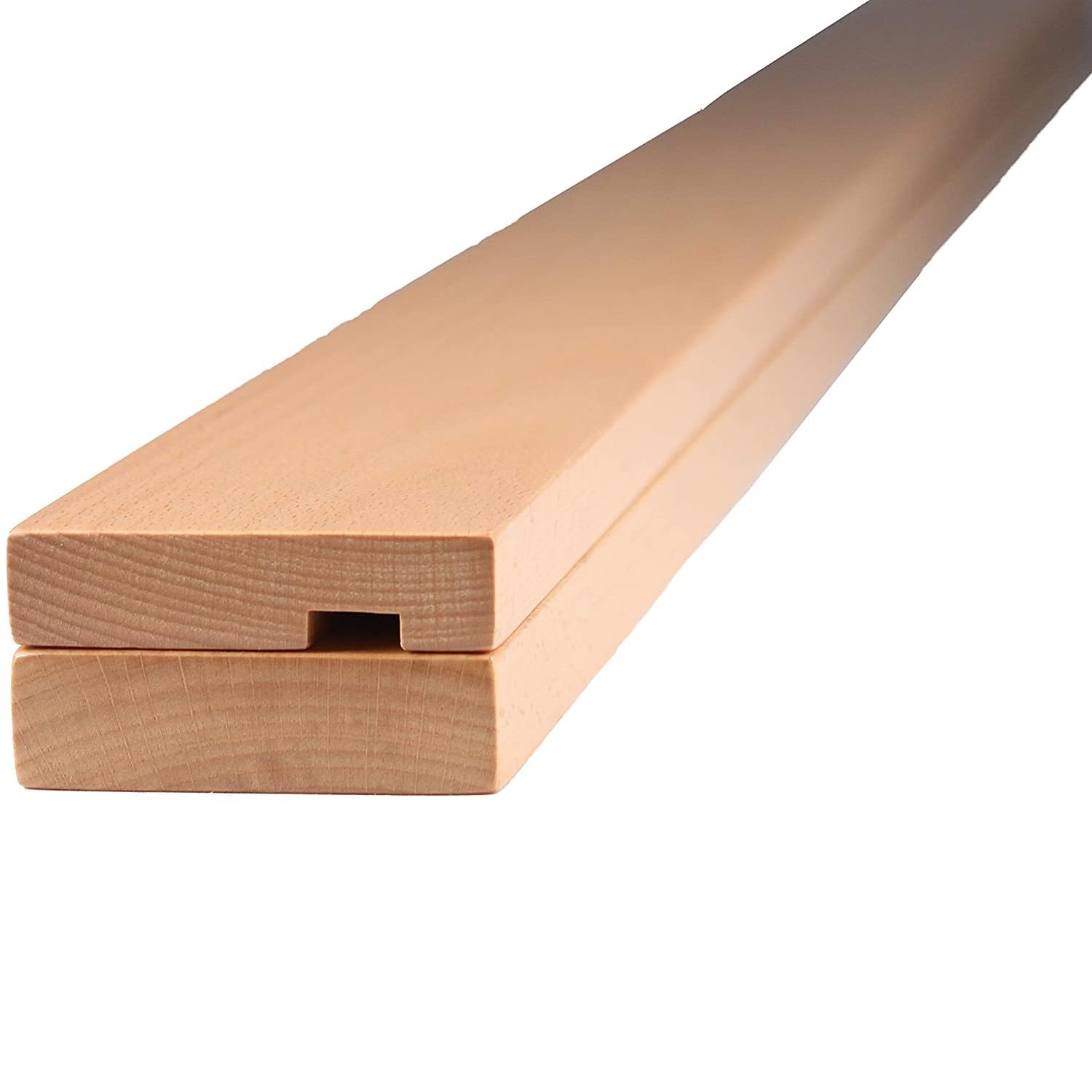 Photo 1 of Precision Quilting Tools Wooden Quilt Hanger Rack - 48 Inch Wall Tapestry Hangers with Knob-Less Clamp Design for Quilts, Rugs, and Textiles - Light-Stained Beechwood for Elegant Home Display