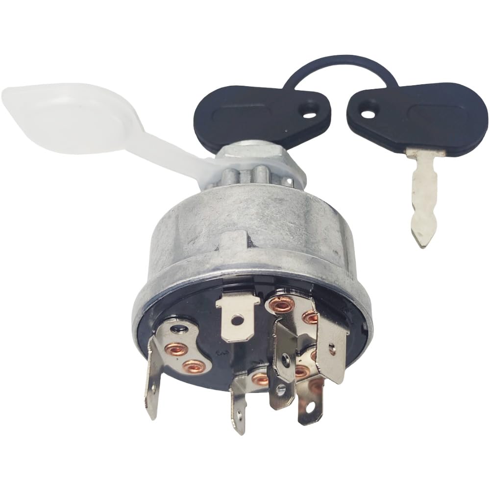 Photo 1 of XYZIL Ignition Switch Compatible with Ford Tractor 4600 4630 4830 5030 5600 6600 5110 515 530A 531 535 3230 3430 3930 8530 8630 8730 530 532 540 545 550 555 5500-50 7600 7700 Backhoe 82849085