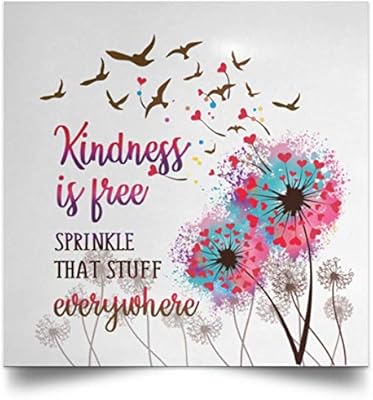 Amazon Com Truekool Kindness Is Free Sprinkle That Stuff Everywhere Framed Canvas Prints Satin Poster Posters Prints