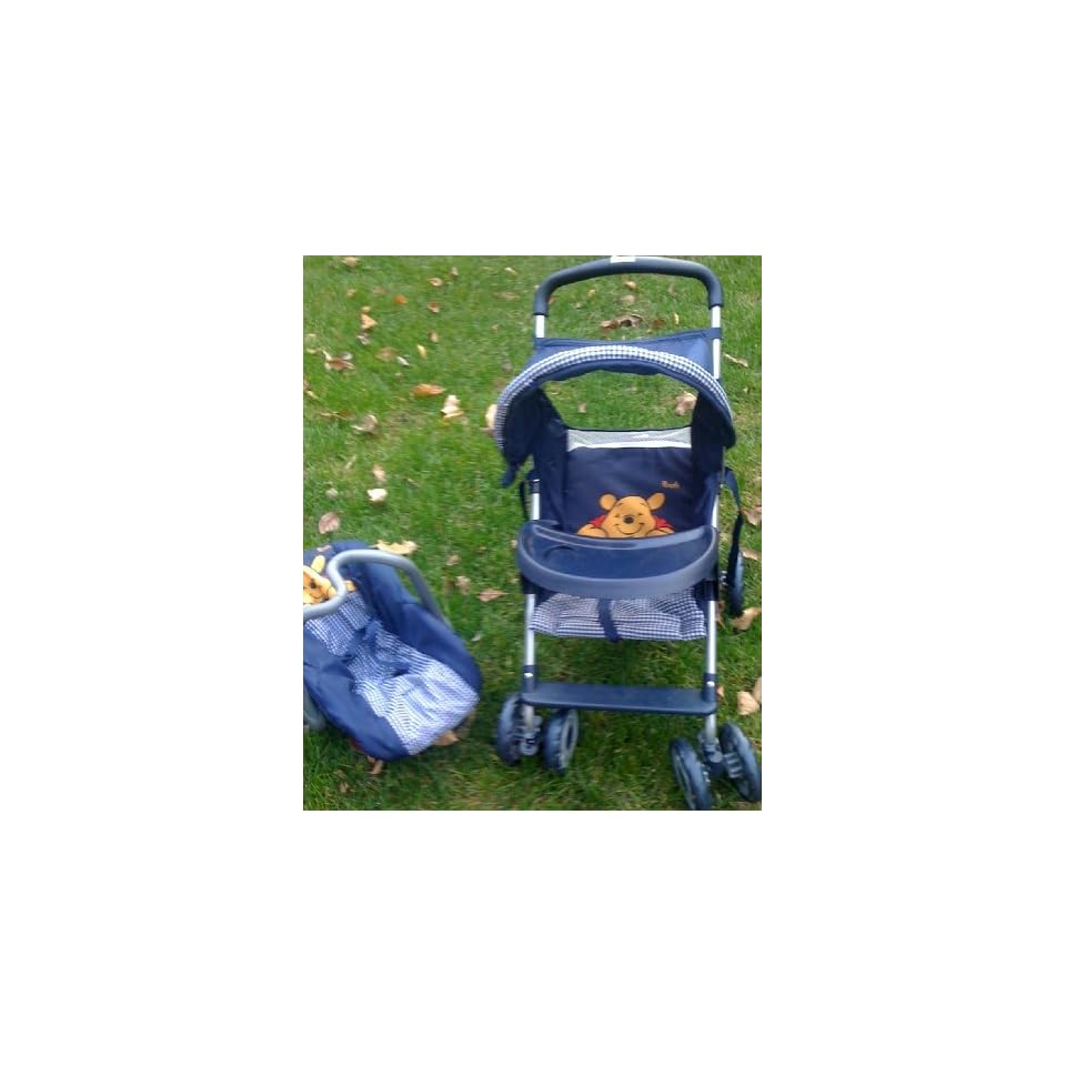 Winnie the Pooh, Baby Doll Stroller and Doll Carrier Toy, Pretend Play
